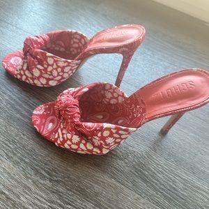 Lenie Bandana Knotted Slide Sandals